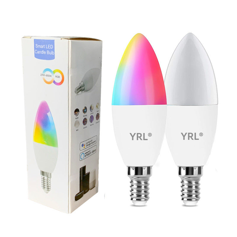 Smart WifI Led Lamp E14 RGB CW WW Led Bulb Dimmable 85-265V Voice Control Light Bulbs Alexa Google Home For Home