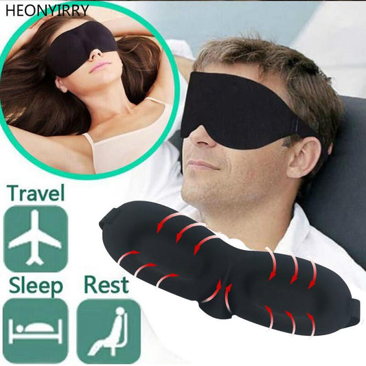 3D Portable Soft Travel Sleep Rest Aid Eye Mask Cover Eye Patch Sleeping Mask Case Blindfold Eye Mask Eyeshade Massage