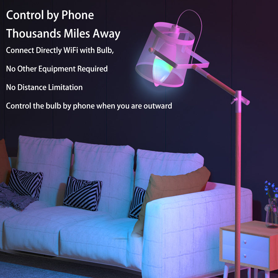 Smart WifI Led Lamp E14 RGB CW WW Led Bulb Dimmable 85-265V Voice Control Light Bulbs Alexa Google Home For Home