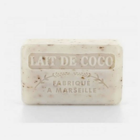 Coconut milk - Marseille exfoliating soap - 125 gr