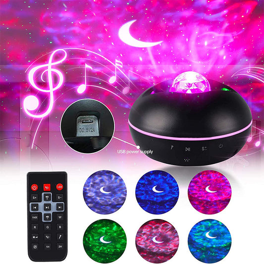 Remote Control Moon Sky Projector Music Sky Light Party Atmosphere Light Children's Sleep Aid Night Light