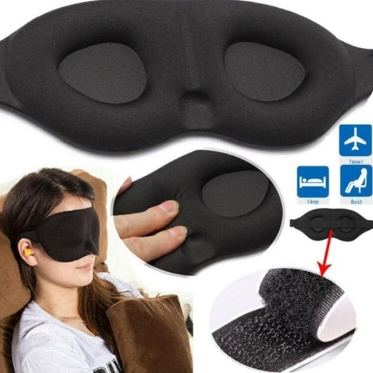 3D Sleeping Eye Mask Travel Rest Aid Eye Cover Patch Paded Soft Sleeping Mask Blindfold Eye Relax Massager